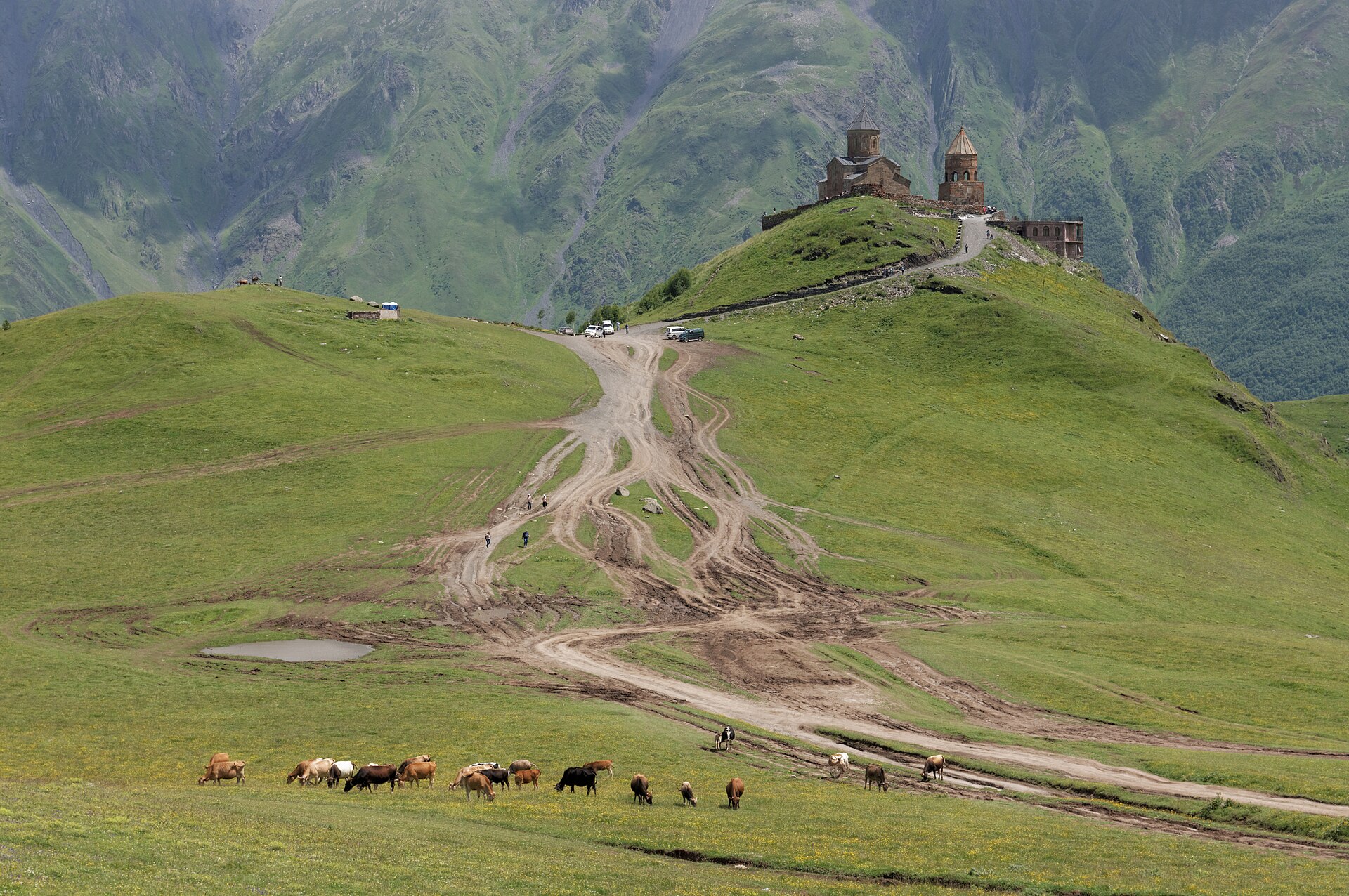 Kazbegi & Gergeti Trinity in the Caucasus — Stepantsminda (Kazbegi)
