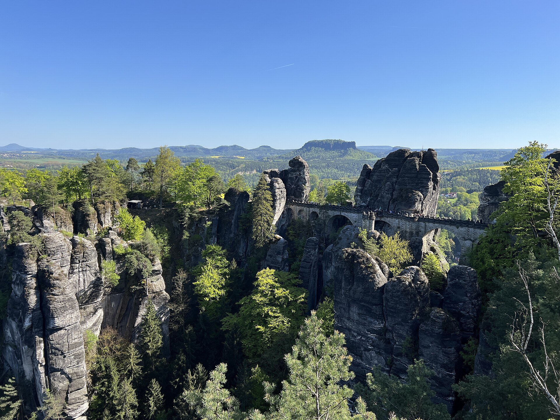Saxon Switzerland Sandstone Awe — Bastei Bridge