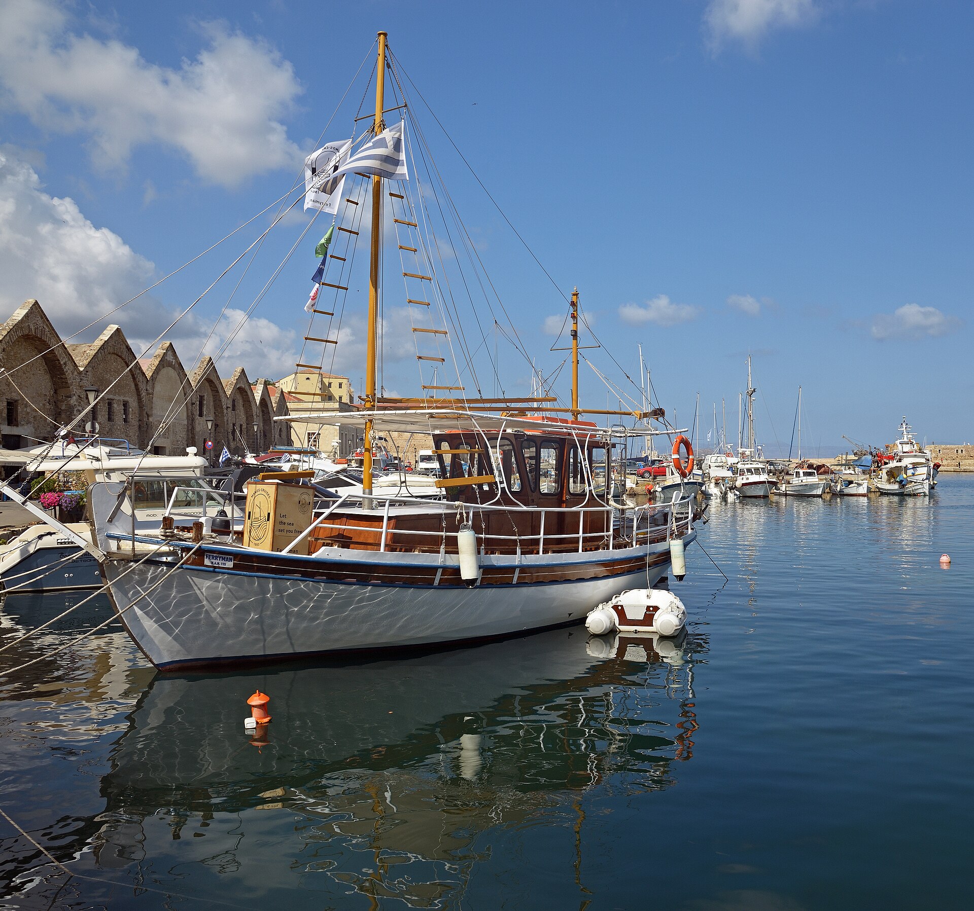 Crete Coastal Road Trip Freedom — Old Venetian Harbour, Chania